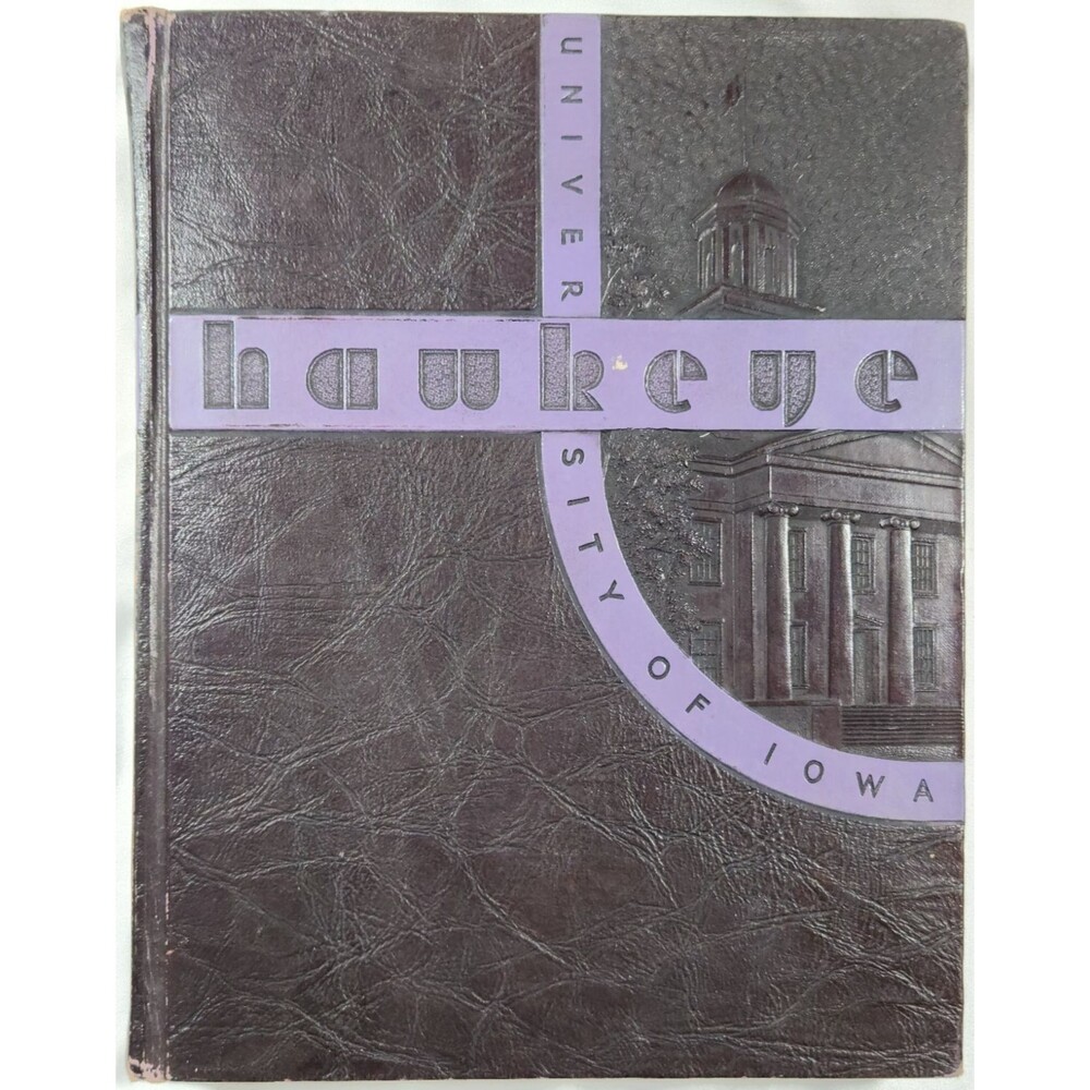 Nile Kinnick 1938 Hawkeye University Of Iowa City Yearbook Annual